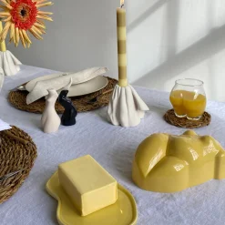 Body Salt & Pepper Shakers Pair (Beige, Black)