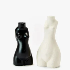 Body Salt & Pepper Shakers Pair (Beige, Black)