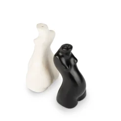 Body Salt & Pepper Shakers Pair (Beige, Black)