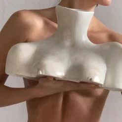 Breast Friend Vase (Matte Marble)