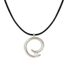 Charmeur Rope Necklace (Silver)