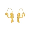 Dangling Drape Earrings (Gold)