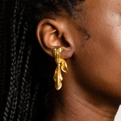 Gilded Cloth Earrings (Gold)