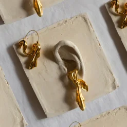 Gilded Cloth Earrings (Gold)