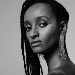 Grand Fil Earrings (Silver)