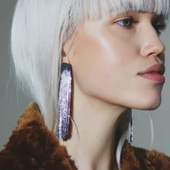 Grand Fil Earrings (Silver)