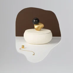 Jewellery Box (White, Gold, Black)