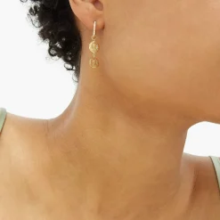 Louise D'Or Double Coin Earring