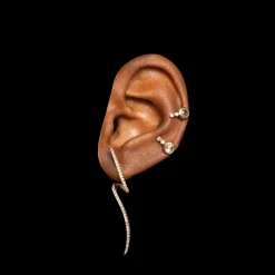 Mini White Topaz Earring