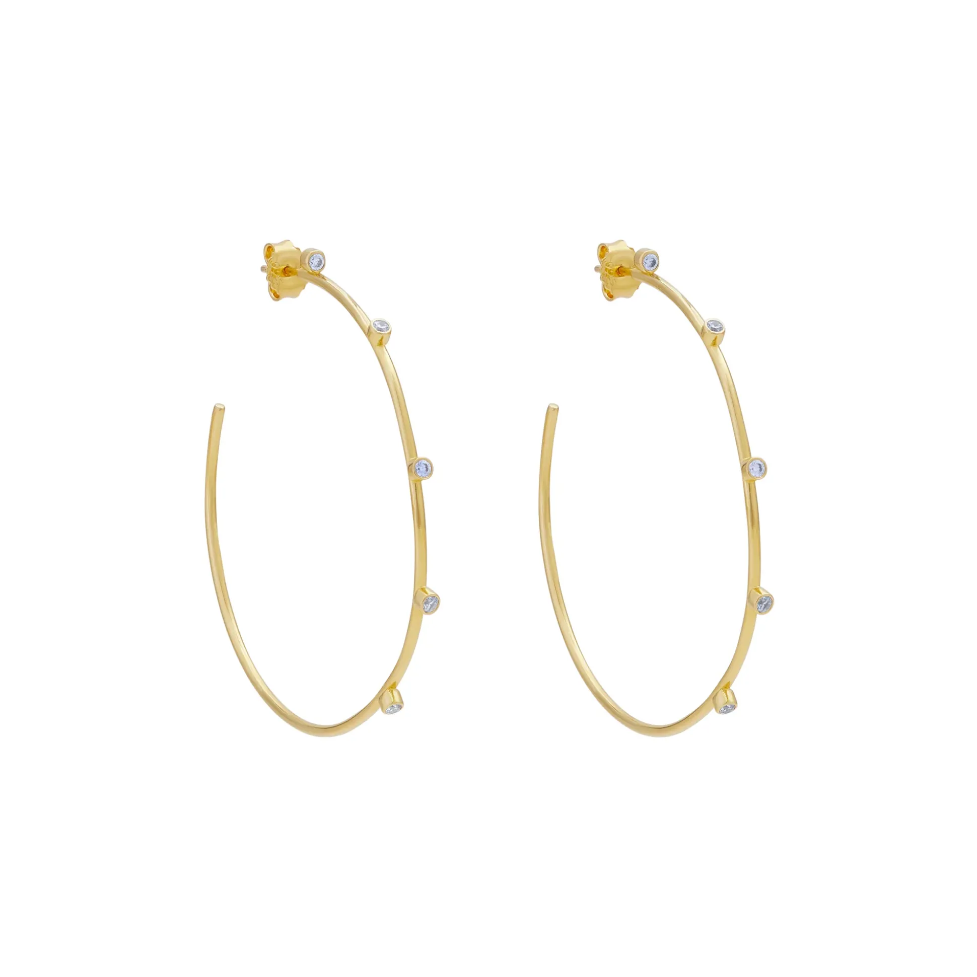 Razzle Dazzle Hoop Earrings