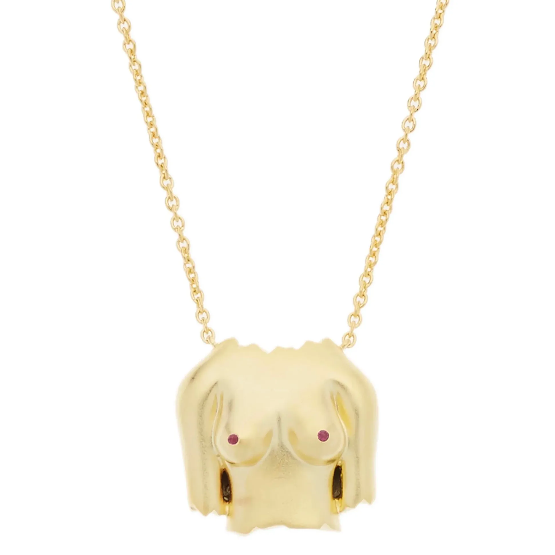 Rubies Boobies Necklace (Sanded)