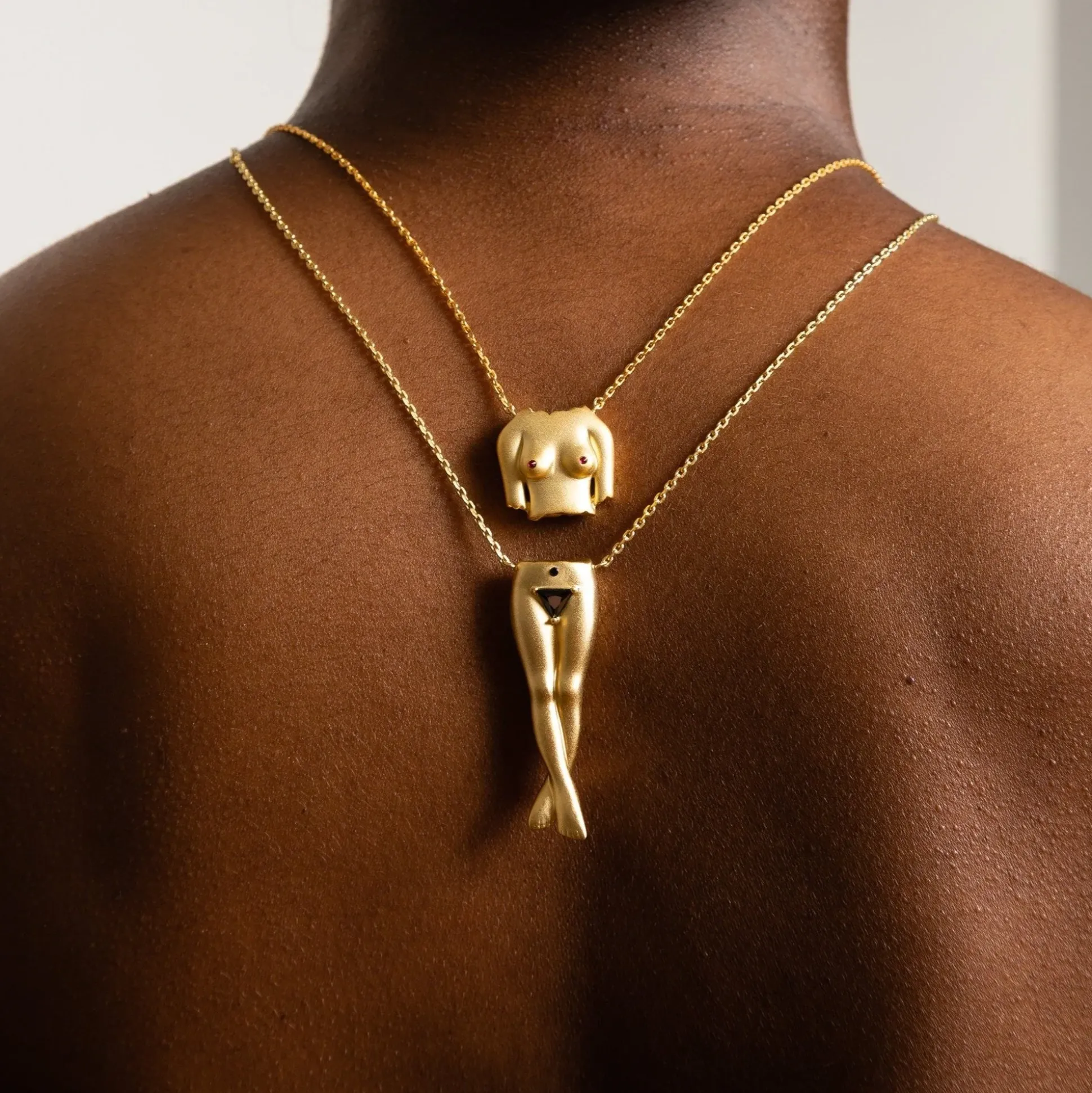 Rubies Boobies Necklace (Sanded)