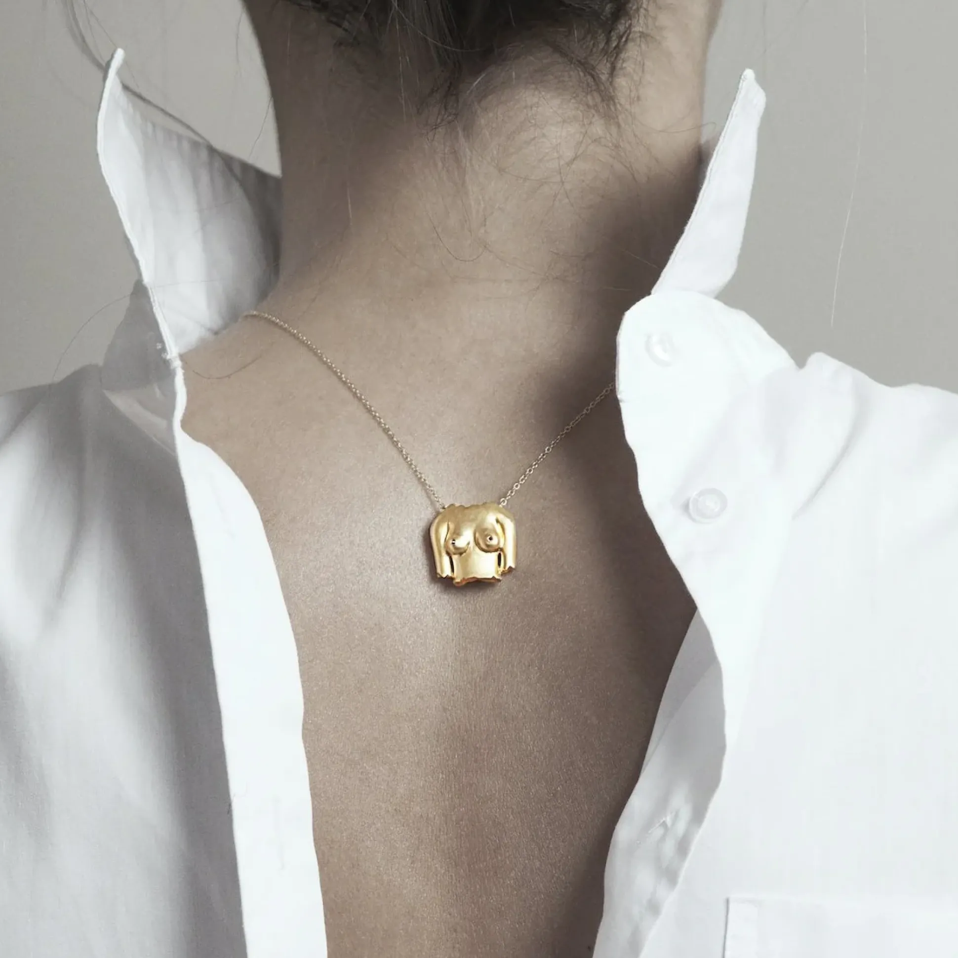 Rubies Boobies Necklace (Sanded)