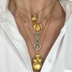 Rubies Boobies Necklace (Sanded)