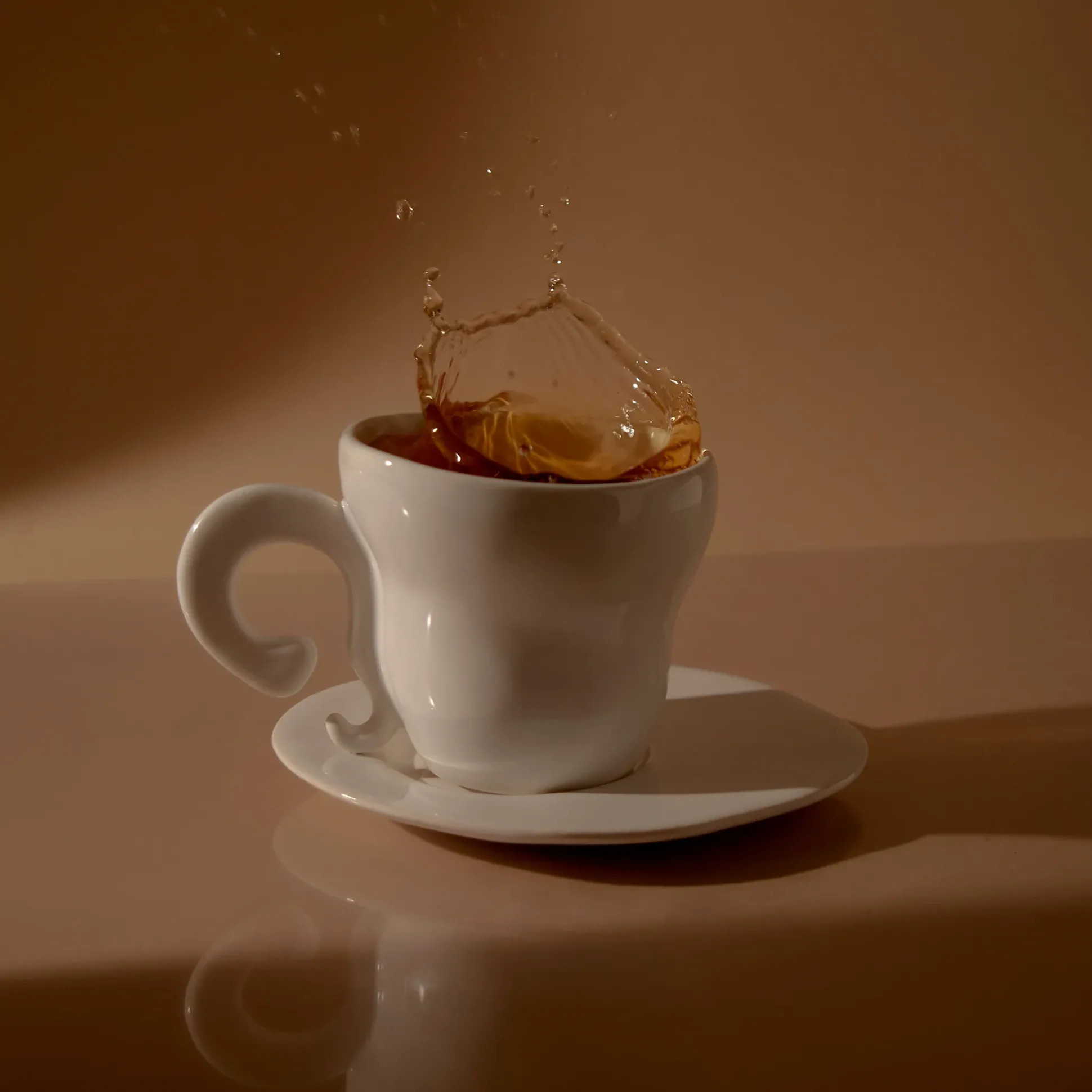 Spill The Tea-Cups (High-Shine White)