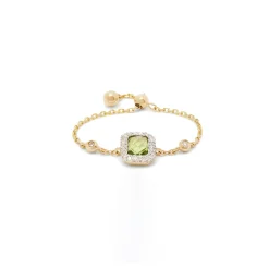 Square Peridot Ring
