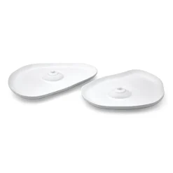 Tatas Plates (High-Shine White)
