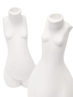Tit For Tat Candlestick Tall (Matte White)
