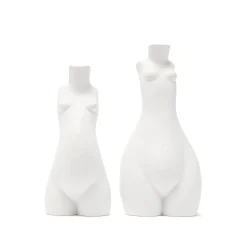 Tit For Tat Candlestick Tall (Matte White)