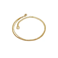 Triple Chain Anklet