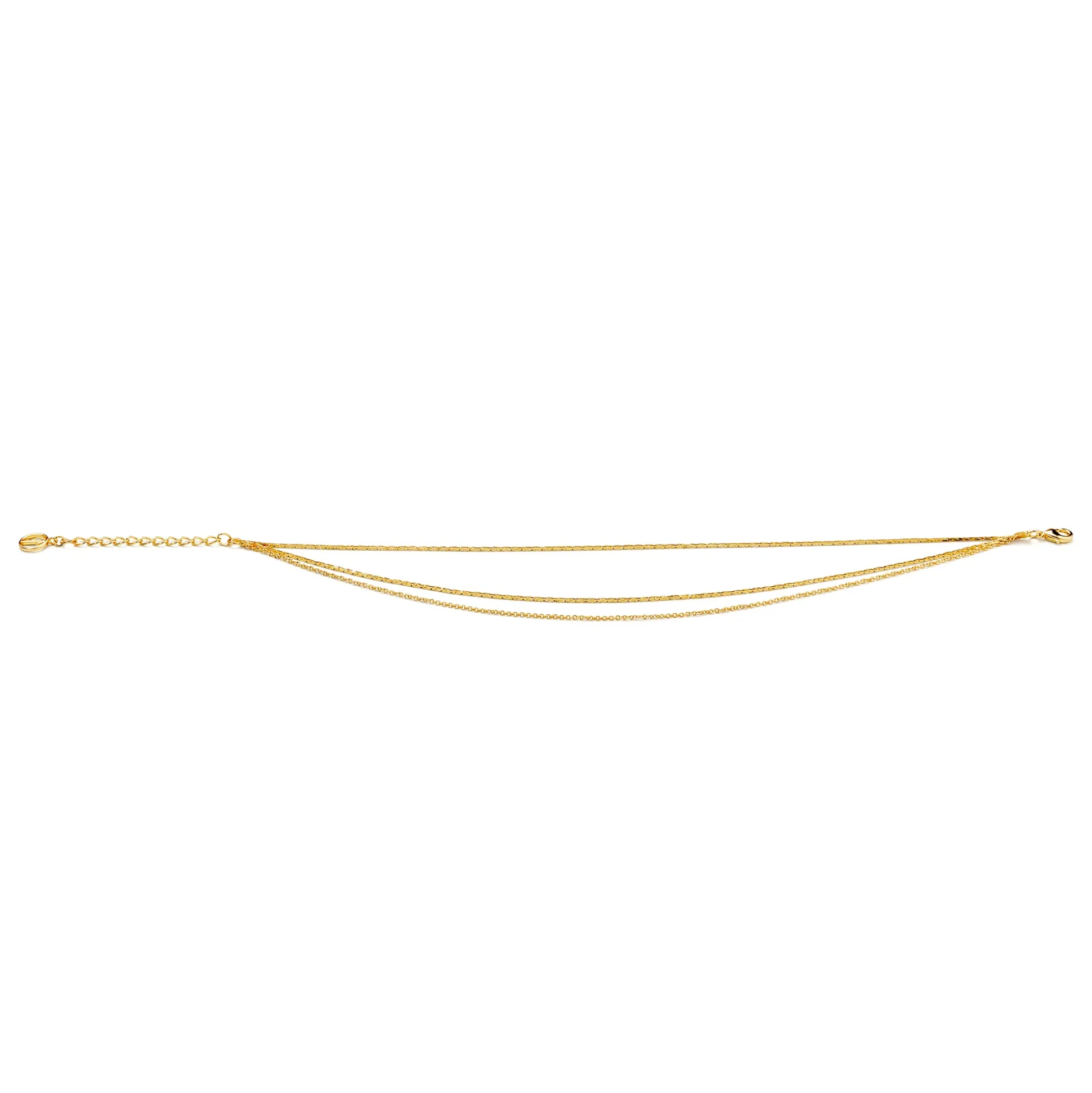 Triple Chain Anklet